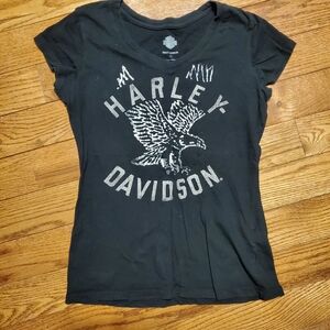 Harley Davidson Golden Eagle T-Shirt | Color: Black | Size: M | RRR Apparel